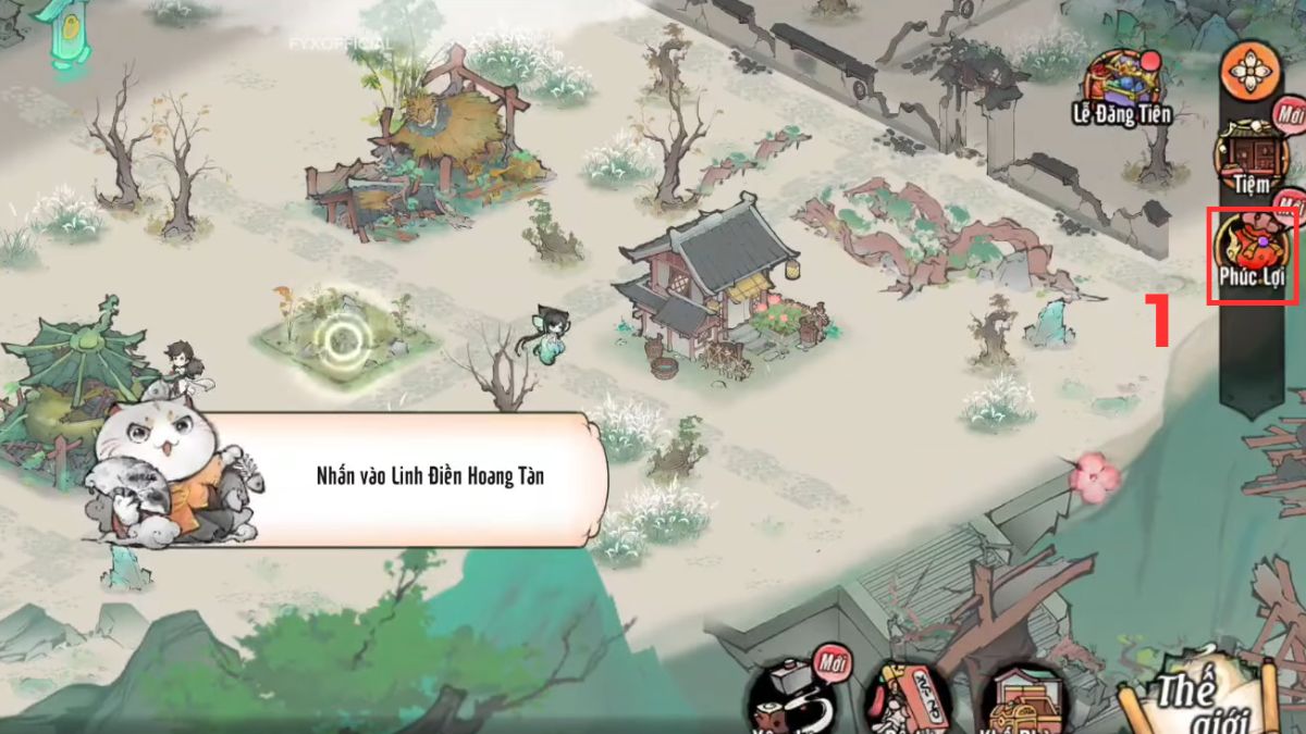 Tìm và bấm vào biểu tượng “Phúc Lợi”