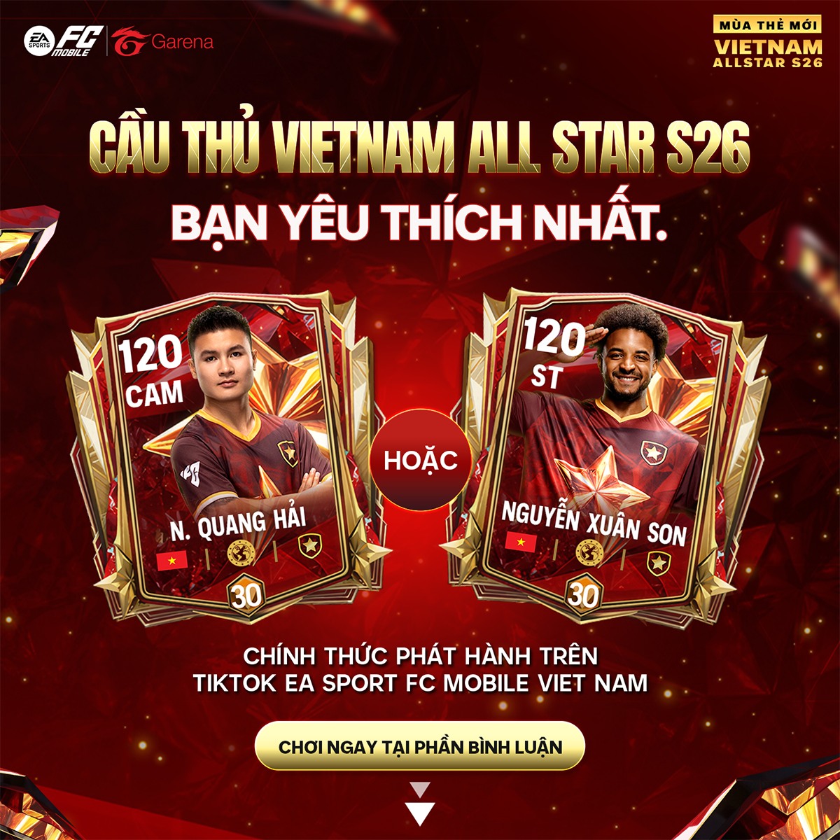 Săn tìm code FC Mobile VN TOTY trên các trang uy tín