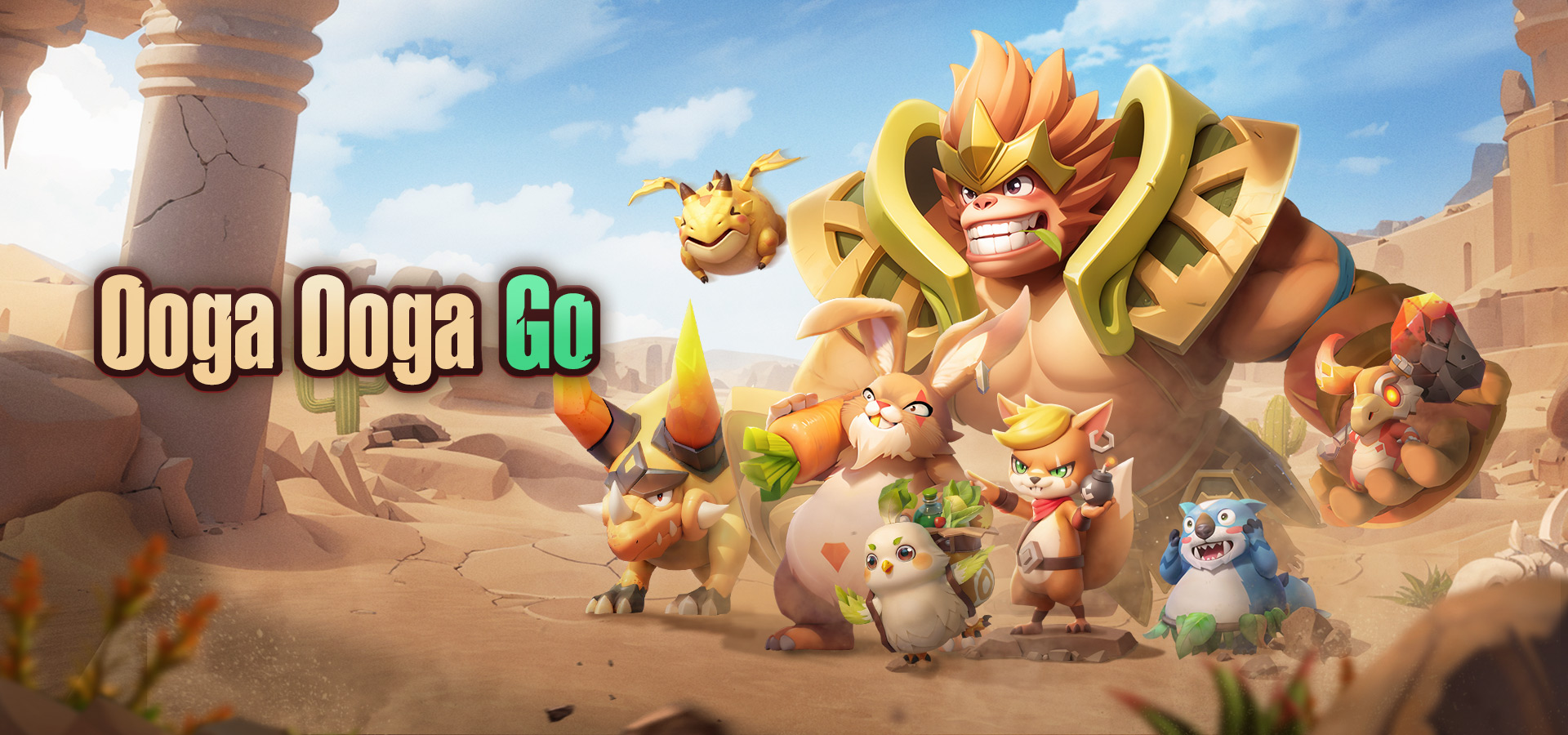 Hình ảnh game Phiêu Lưu Ooga Ooga với các nhân vật tiêu biểu