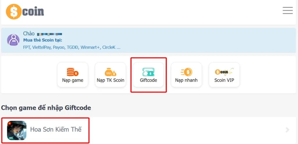 Bước 2: Sau khi đăng nhập thành công, bạn chọn server và nhân vật đang chơi, sau đó nhập lần lượt từng mã code vào ô trống và nhấn Xác Nhận