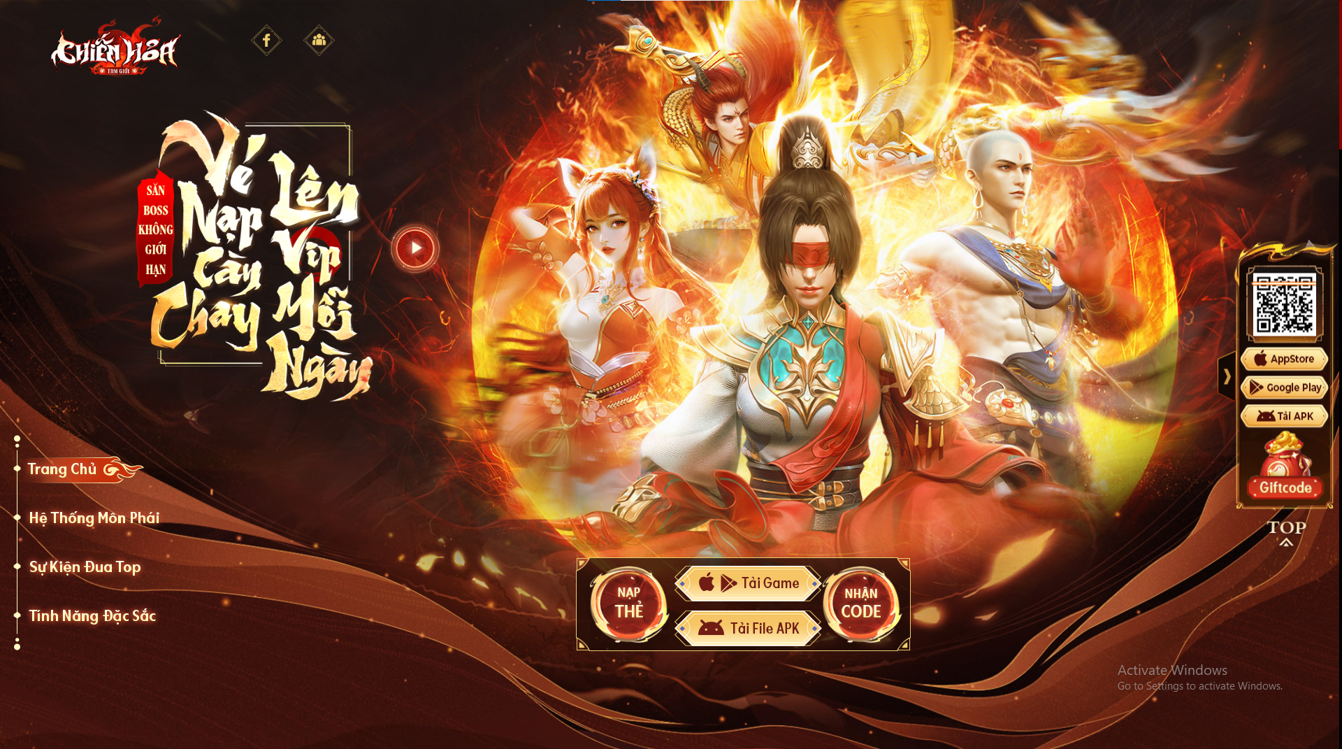 Chiến Hỏa Tam Giới là game nhập vai 3D tái hiện thế giới tu tiên đầy sống động