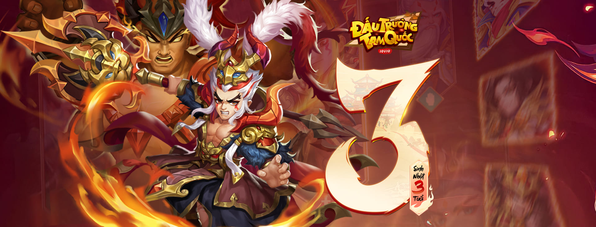 Sinh nhật mừng game Đấu Trường Tam Quốc 3 tuổi