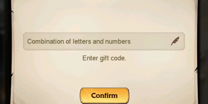 Nhập code vào ô và nhấn chọn “Confirm”