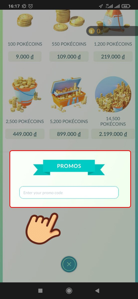 Bước 3 lướt xuống và tìm kiếm mục “Promos”