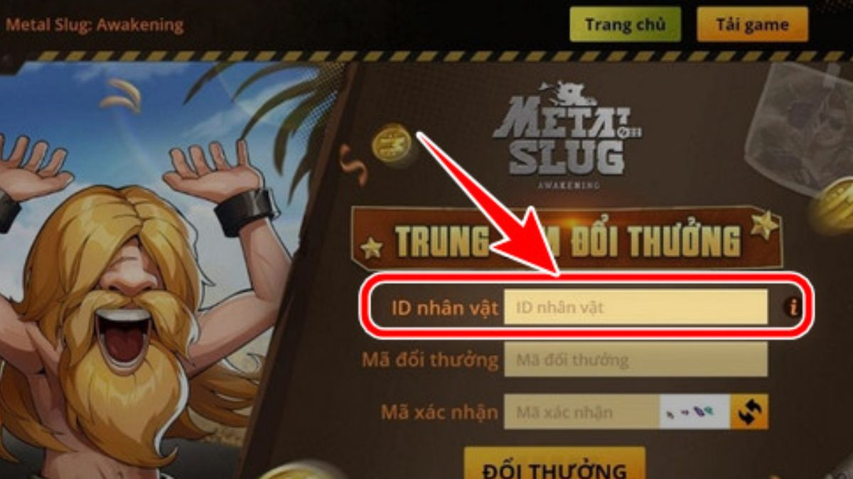 Đăng nhập game và nhập ID nhân vật