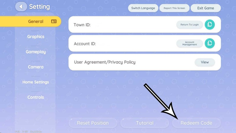 Tiếp tục vào tab General sau đó nhấn vào mục Redeem Code