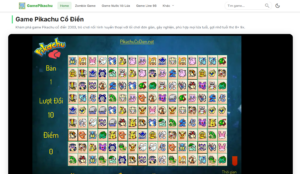 download game pikachu online code html – css –... Game Pikachu Online: Chơi Pikachu cổ điển không cần tải